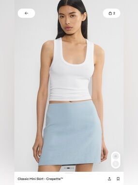 Aritzia Wilfred Classic Mini Skirt Crepette